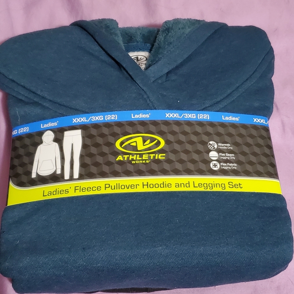 Brand New Fleece Pullover Hoodie and Legging Set